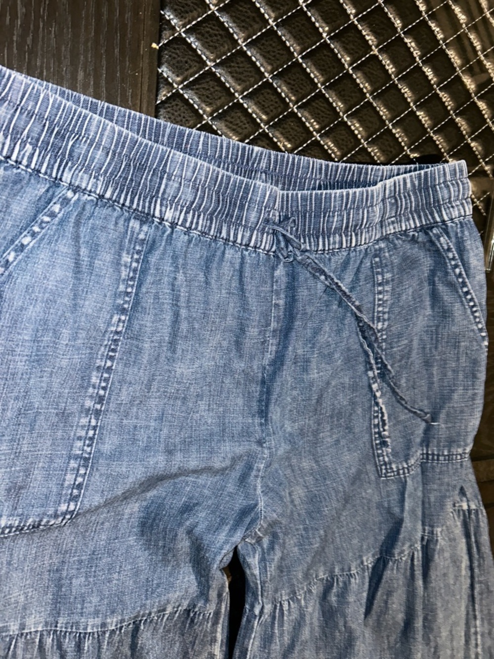 Billy T Fancy Cotton Blend Tiered Pants - Picture 6 of 13